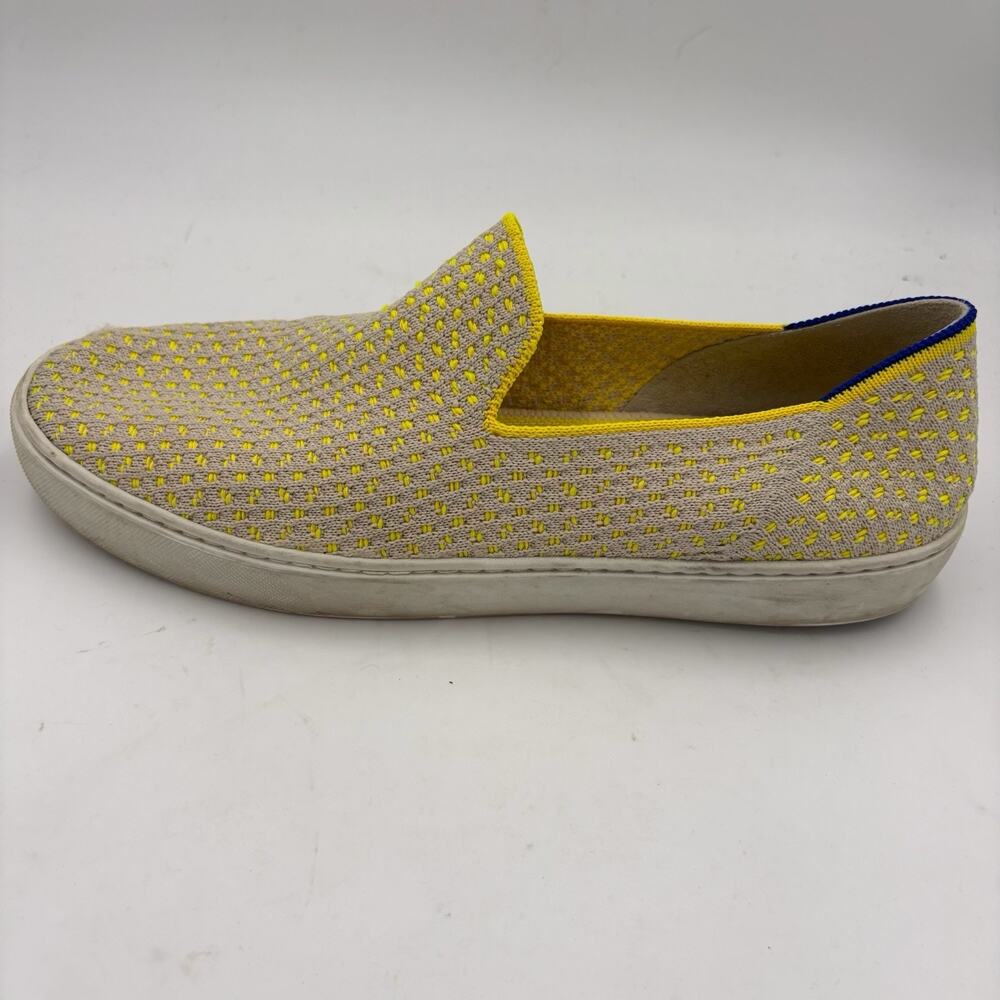 Rothy’s The Sneaker Women’s Size 11 Beige Yellow Knit Slip On Casual Shoes